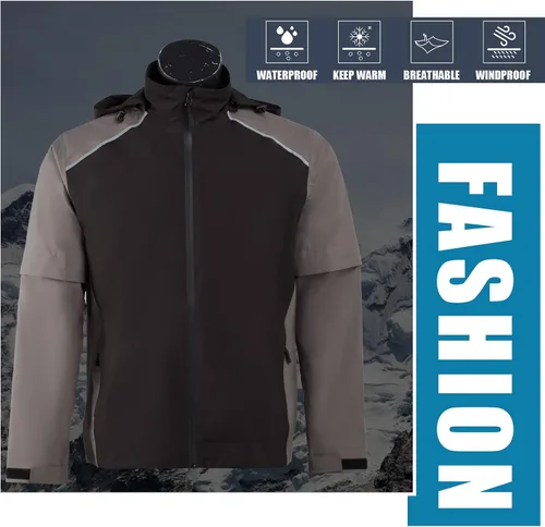 Vista 7 de K.E.J. Chaqueta impermeable de golf para hombre, impermeable, ligera, traje de golf para senderismo, ciclismo, correr, camping, viajes