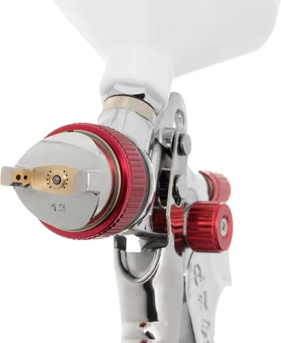 Vista 3 de INTERTOOL HVLP PT08-0153 - Pistola pulverizadora de aire con boquillas de 1,3/1,4/0.067 in - Pulverizador para pintura de automóvil, automóvil