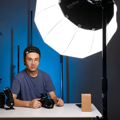 Vista 2 de Godox CS-65D - Caja de luz de linterna, de instalación rápida de 65cm