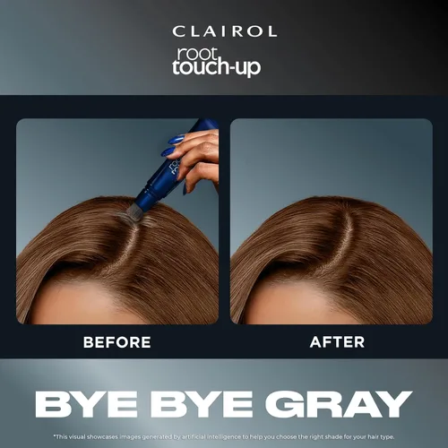 Vista 4 de Clairol Root Touch-Up - Gel de mezcla de color semipermanente para el cabello, 2 negros, paquete de 1