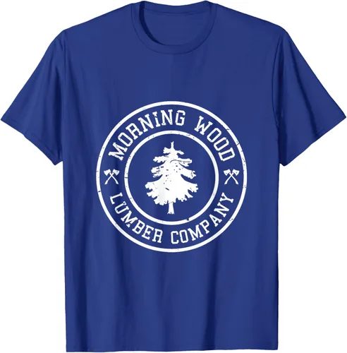 Vista 16 de Camiseta de madera de la mañana cómica Lumber Company Tee T-Shirt Negro