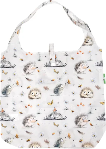 Vista 33 de ECO CHIC Bolsas plegables reutilizables para comestibles, bolsa de compras ligera, reciclada y reutilizable, bolsa plegable impermeable Gafas Gatos