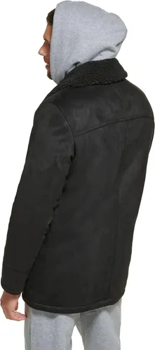 Vista 5 de Calvin Klein Chaqueta de piel de oveja sintética para hombre