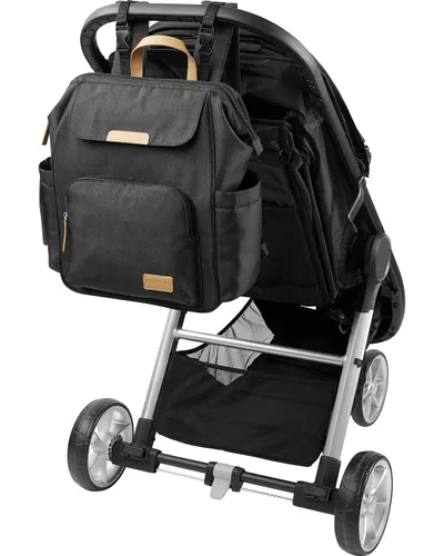 Vista 3 de Simple Joys by Carter's Baby Everyday - Mochila para pañales, color negro, talla única