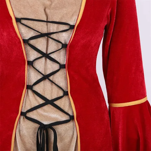 Vista 28 de Kranchungel - Vestidos renacentistas de estilo medieval/irlandés/campesino para mujer; disfraz de hada, para bailes