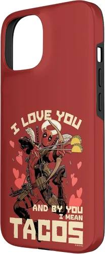 Vista 11 de Marvel Deadpool I Love You and by You I Mean Tacos - Carcasa para iPhone 17