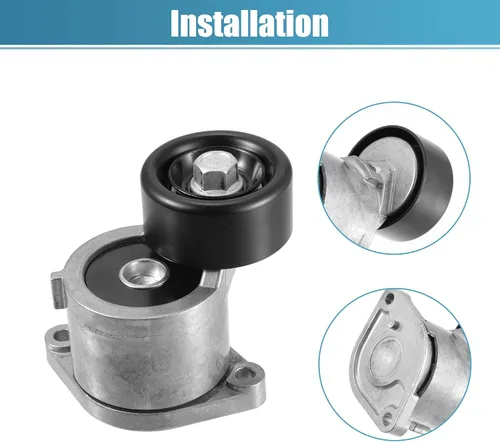 Vista 4 de X AUTOHAUX Conjunto de polea tensor de correa 252812GGB3 para Kia Optima 2016-2020 para Kia Sorento 2016-2020 Tensor Serpentine