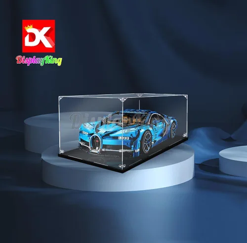 Vista 2 de Vitrina acrílica para Lego Bugatti Chiron 42083 (Lego Set no incluido) (sin fondo)