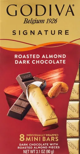 Vista 4 de Godiva Signature - Mini barras de chocolate oscuro con sal marina - 3.1 oz