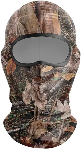Vista 8 de Pasamontañas con camuflaje transpirable para hombres, ideal para caza, senderismo, ciclismo, motocicleta