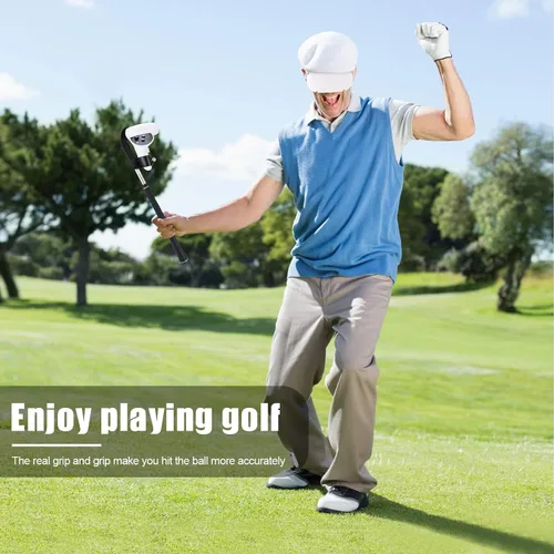 Vista 7 de VR Golf Club Handle Grip Attachment for Oculus Quest 2 Controllers Extension Games Accessories Realism Swing Golf Adapter for Virtual Reality Right
