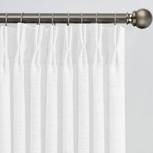 Vista 31 de RAIN CITY - Juego de 2 cortinas de 45 pulgadas de largo con plisado con pellizco, cortinas semitraslúcidas para dormitorio, cuarto de bebé