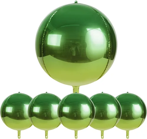 Vista 10 de Globos metálicos grandes de oro rosa de 15 pulgadas, paquete de 6 globos de tereftalato de polietileno, guirnalda de globos, globos de aluminio
