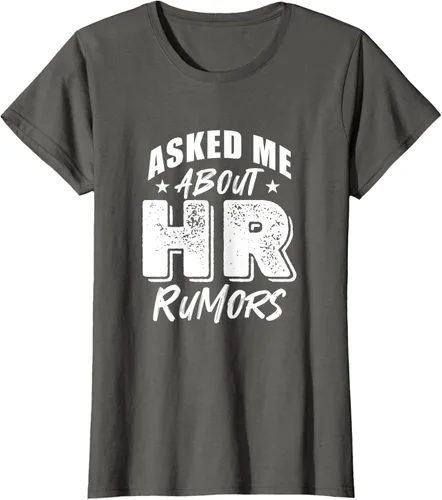 Vista 7 de Pregúntame sobre Rumores de RRHH Camiseta, Negro