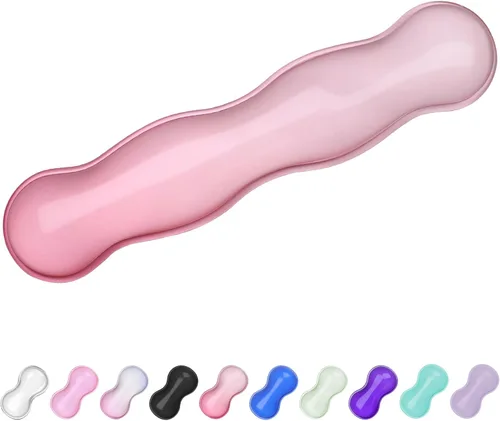 Vista 20 de Reposamuñecas de Gel para Teclado y Ratón, Reposamuñecas para Teclado, Soporte de Muñeca para Ratón, Alivio del Dolor, Toque Fresco, Antideslizante