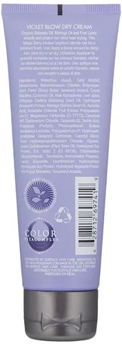 Vista 2 de Surface Hair Violet Blow Dry Cream, ilumina, suaviza y protege del calor, 4 onzas líquidas.