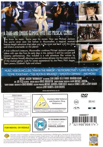 Vista 2 de Michael Jackson - Moonwalker 1988 DVD