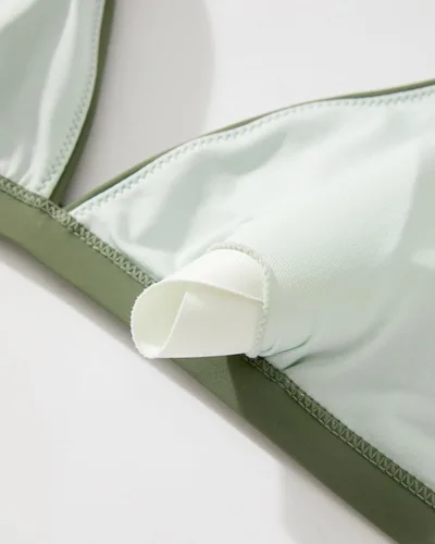 Vista 6 de SUUKSESS - Conjunto de bikini de dos piezas para mujer, con cintura alta y corte sexy, estilo triángulo