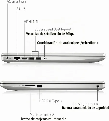 Vista 7 de HP PC portátil 17, Intel Core de 11 generación, 4 GB de RAM, SSD de 256 GB, gráficos UHD, pantalla HD+ de 17.3 pulgadas, Windows 11 Home, combo