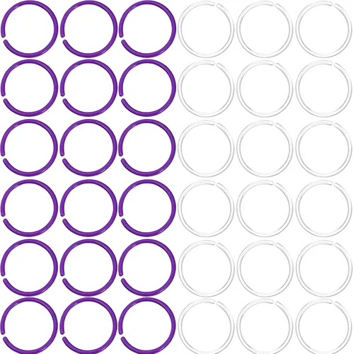Vista 10 de Retenedores de plástico antialérgicos y anillos de nariz transparentes, calibre 20, unisex, para orejas sensibles y piel