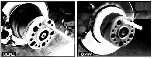 Vista 4 de PIKIS Freewheel neumático ayuda coche auto reparación herramienta kit para BMW Mercedes Benz