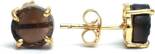 Vista 155 de Gempires Natural Raw Prong Setting Stud Earrings, 8-10 mm Crystals Earring, Handmade Jewelry, Gift for Her
