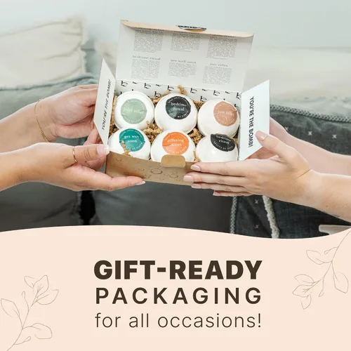 Vista 6 de Bombas de baño: Colección de aromaterapia, juego e individuales Regalos relajantes de spa para mujeres y hombres
