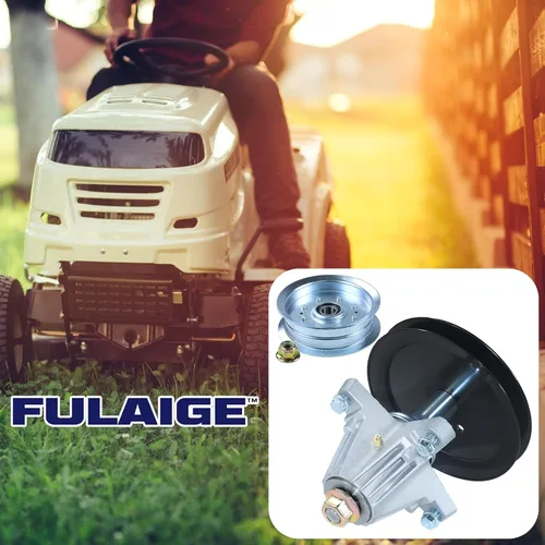 Vista 2 de 918-05078A Conjunto de husillo con polea tensora 756-05034A reemplaza a MTD 918-05078A Cub Cadet 918 05078A 918-05078 618-05078A 618 05078A para Cub