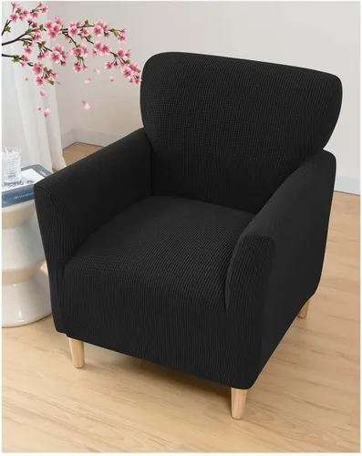 Vista 7 de Fundas elásticas para sillón de sala de estar, fundas protectoras para perros, mascotas y niños, diseño de jacquard con patrón de 1 asiento pequeño