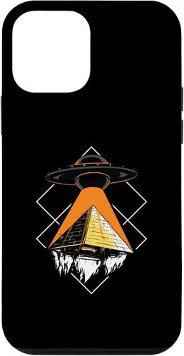 Vista 12 de iPhone 15 Funny Alien Addiction Pyramid Of Cheops UFO Case