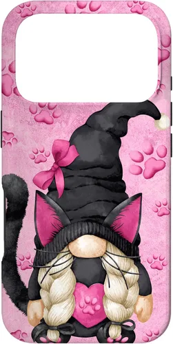 Vista 30 de Black Cat Halloween Gnome Decor Cute Pattern for Cat Mom Case for iPhone 17