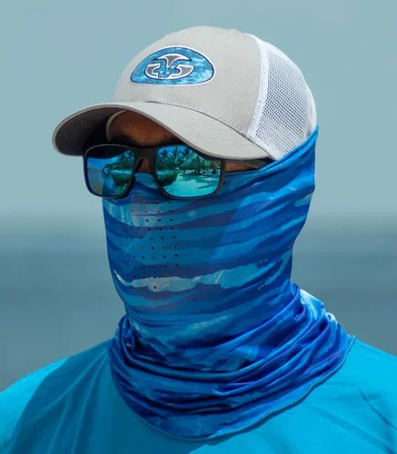 Vista 2 de Flying Fisherman SunBandit Pro Series Neck Gaiter Mask UV50+ Protection for Fishing, Boating & Outdoor Sports