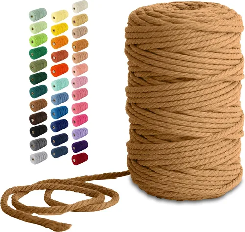 Vista 126 de Nook Theory Hilo de macramé de 3mm 109 yardas - Cuerda de macramé suave de 4mm, 5mm perfecta para nudos - Suministros de macramé para colgadores