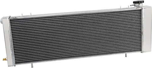 Vista 6 de Radiador de aluminio CU1193 para 1991-2001 Jeep Cherokee Comanche Wagoneer XJ 2.5 L4 4.0 L6 Radiador de gas 3 radiadores de núcleo de fila