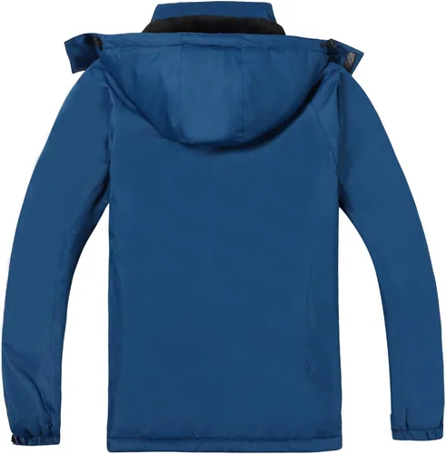 Vista 2 de WHATWEARS Men's Winter Coats Waterproof Ski Jacket for Men Snow Coat Windproof Mountain Jackets with Hooded