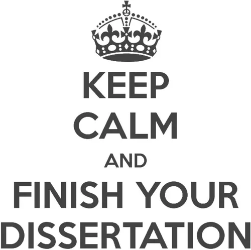 Vista 2 de CafePress Taza de café de cerámica con texto en inglés «Keep Calm And Finish Your Dissertation», de 11 oz (11.0 fl oz)