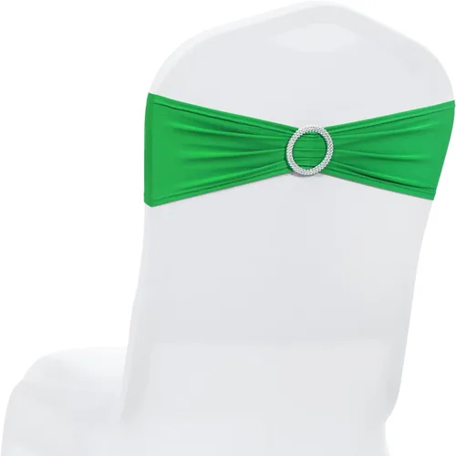 Vista 46 de MDS® Paquete de 10 bandas de elastano para silla con hebilla deslizante para decoración de bodas y eventos, bandas elásticas reutilizables