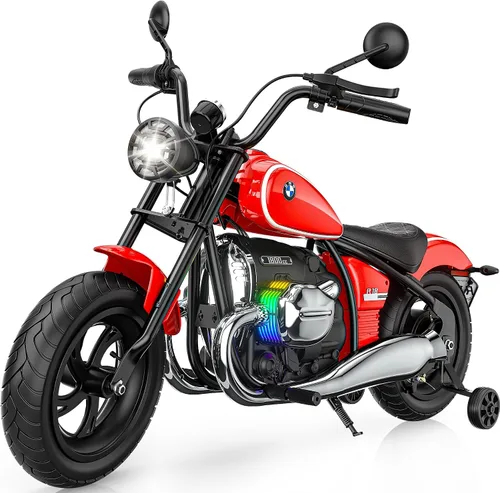 Vista 8 de ANPABO Motocicleta eléctrica para niños de 24 V con licencia BMW para niños Negro