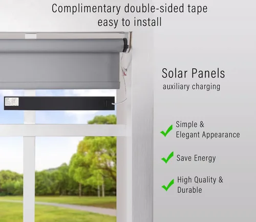 Vista 4 de Cargador de panel solar de 8.4 V para persianas enrollables motorizadas, fuente de alimentación solar de alta eficiencia de 3.5 W/11 W