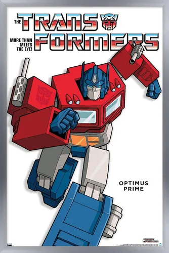 Vista 10 de Hasbro Transformers - Póster de pared Optimus Prime Feature Series, 22.4 pulgadas de largo x 14.7 pulgadas de ancho, versión enmarcada de madera