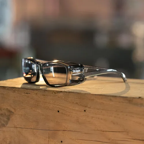 Vista 7 de Dräger Gafas de seguridad X-pect 2400 Antivaho y antiarañazos Para obras de construcción, laboratorio, taller