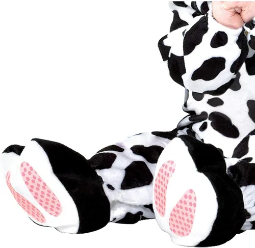 Vista 4 de amscan Mini disfraz de moo para bebé, 6-12 meses, multicolor