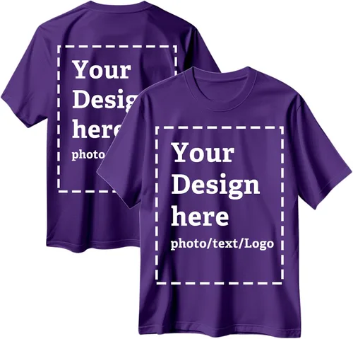 Vista 18 de Camisetas personalizadas para hombres y mujeres, hechas en Estados Unidos, camisetas personalizadas con texto/foto frontal y trasera, camisetas