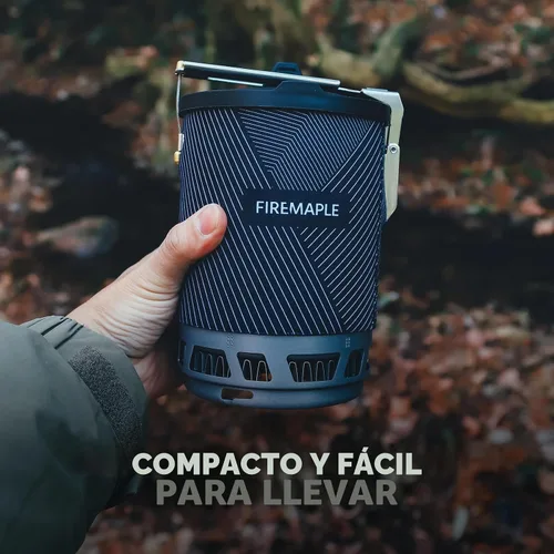 Vista 5 de Estufa portátil Fire-Maple Star X2 Pro para mochileros y campamentos - Herramienta de cocina de campamento rápida, compacta y eficiente para Negro