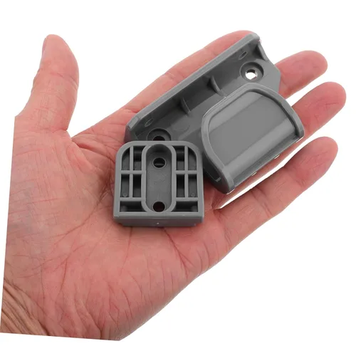Vista 4 de DECHOUS Kit de herrajes para puerta retráctil, piezas de repuesto de barrera de seguridad de plástico con accesorios perforados, fácil instalación