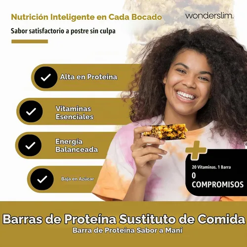 Vista 3 de WonderSlim - Barra de proteína nutritiva