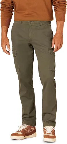 Vista 8 de Amazon Essentials Pantalones cargo de sarga de algodón elástico para hombre (disponibles en tallas grandes y altas)