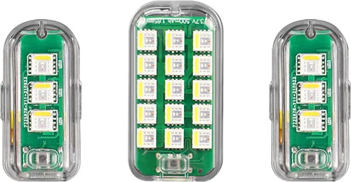 Vista 10 de SYMIK GS600 - Luz estroboscópica para dron, distancia de visibilidad de 3.7 mi (3.7 millas), color blanco/rojo/verde, cumple con el requisito