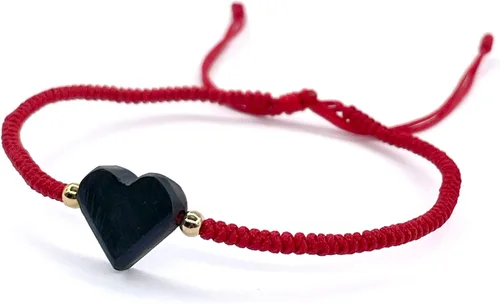 Vista 13 de Red String Protection Bracelet for Women Against Evil Eye Genuine Jet Stone Azabache Contra el Mal de Ojo