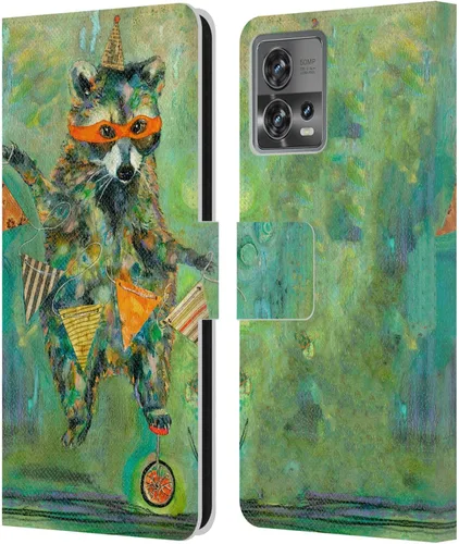Vista 10 de Head Case Designs Officially Licensed Wyanne Blue Watercolour Bear Animals 2 Leather Book Wallet Case Cover Compatible with Motorola Moto Edge 30